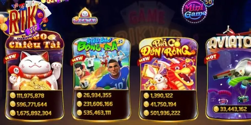 Rikvip sở hữu kho game triệu đô, giải trí cực đã
